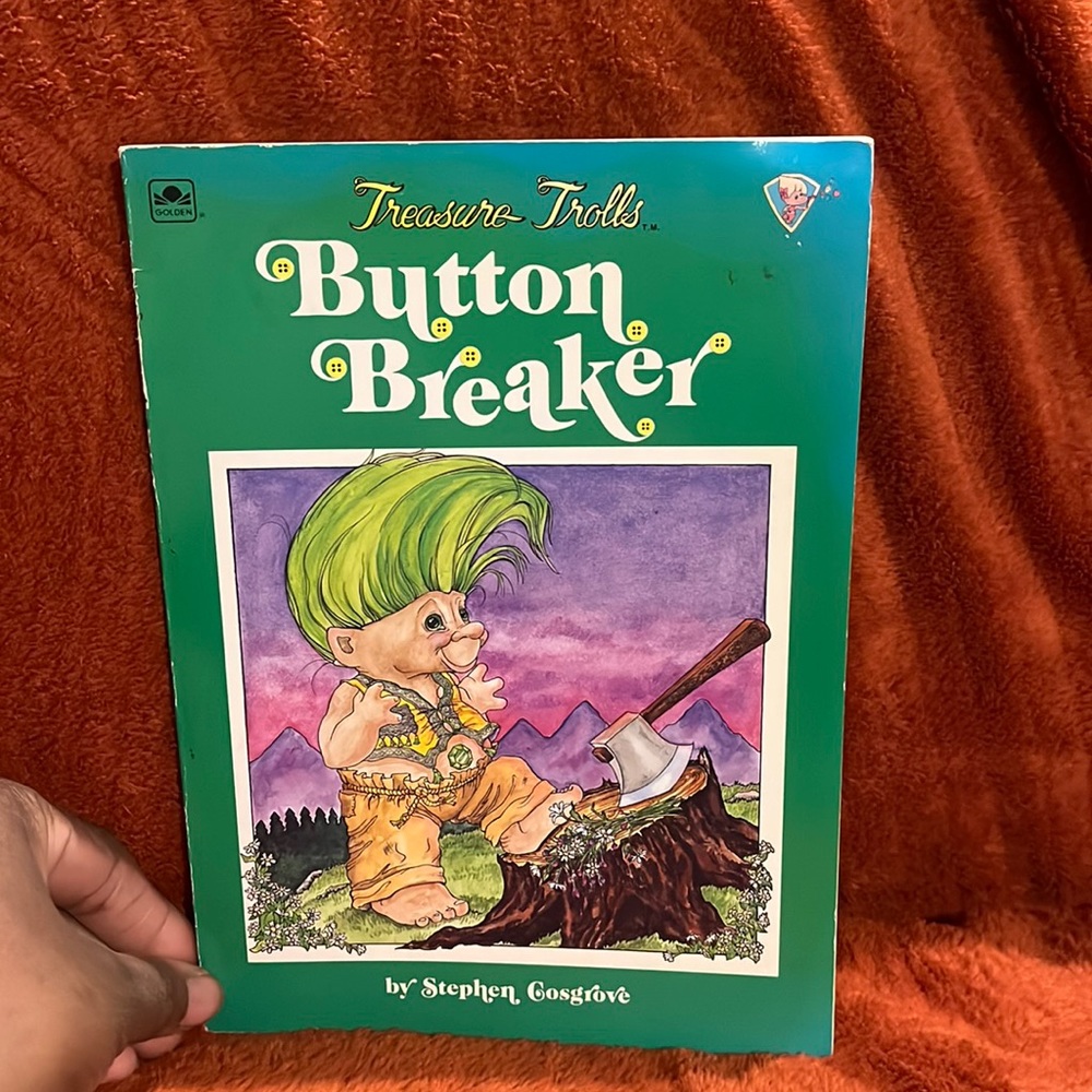 Treasure trolls button breaker ( copyright 1992 )
